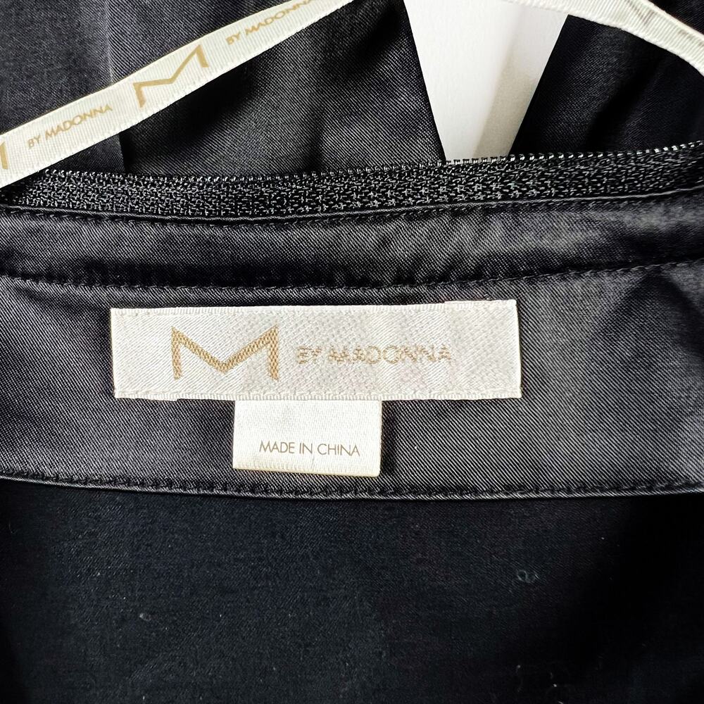 M by Madonna x H&M vintage y2k black satin rhinestone jumpsuit size s/m - Picture 5 of 7